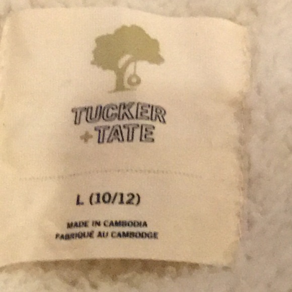 Tucker + Tate Faux Shearling Vest Ivory Vanilla NWT-Large - Picture 7 of 8